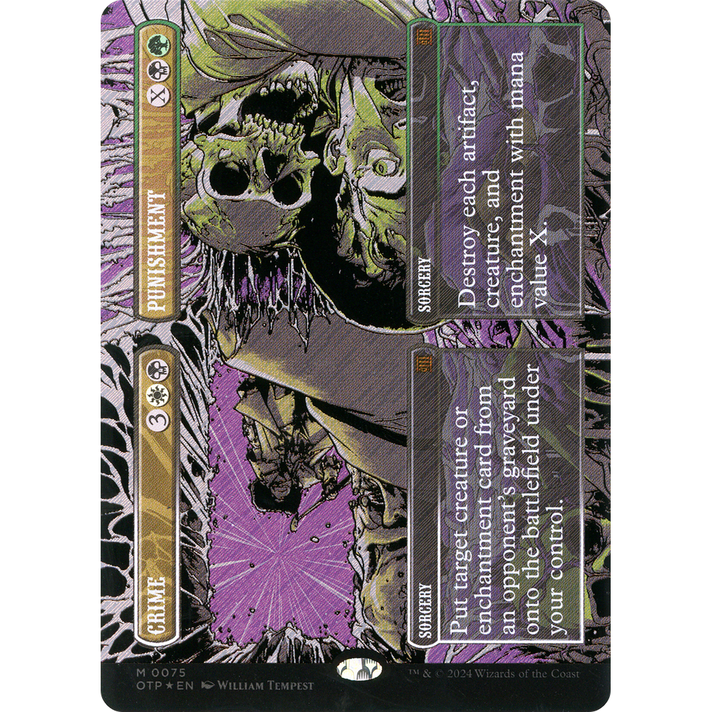 Crime // Punishment (Textured Foil) (OTP-075) - Breaking News (Borderless) Foil