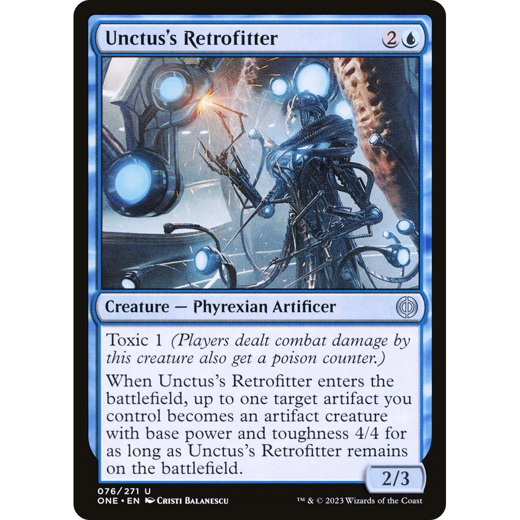 Unctus's Retrofitter (ONE-076) - Phyrexia: All Will Be One Foil