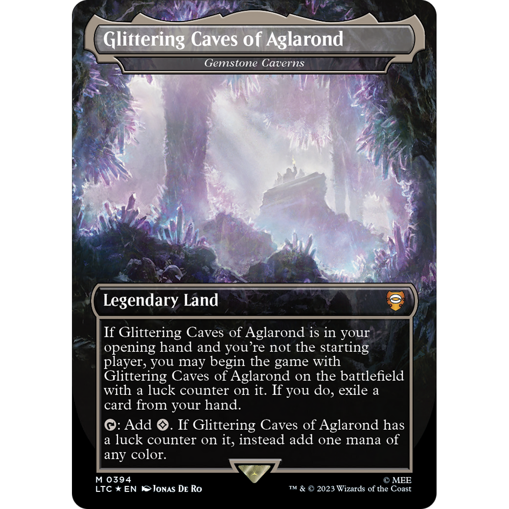 Gemstone Caverns (LTC-394) - Tales of Middle-earth Commander / Glittering Caves of Aglarond (Borderless) Foil