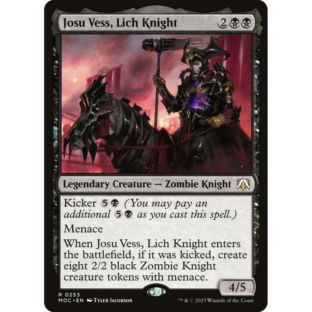 Josu Vess, Lich Knight (MOC-253) - March of the Machine Commander
