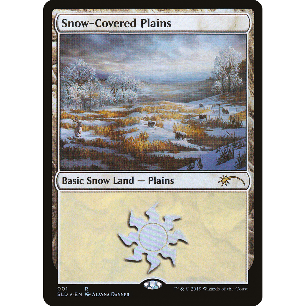 Snow-Covered Plains (1) (SLD-001) - Secret Lair Drop Foil