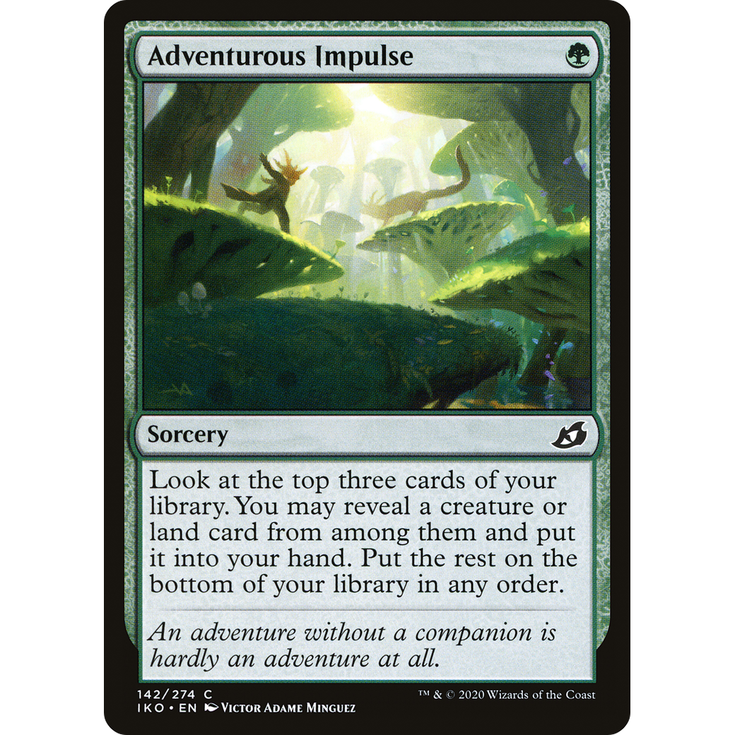 Adventurous Impulse (IKO-142) - Ikoria: Lair of Behemoths Foil