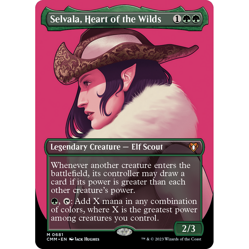 Selvala, Heart of the Wilds (CMM-681) - Commander Masters (Borderless)