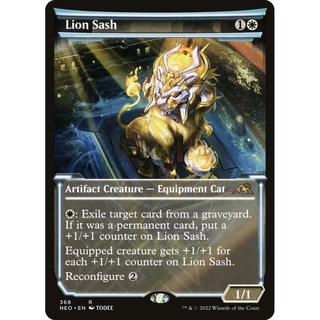 Lion Sash (NEO-368) - Kamigawa: Neon Dynasty: (Showcase)