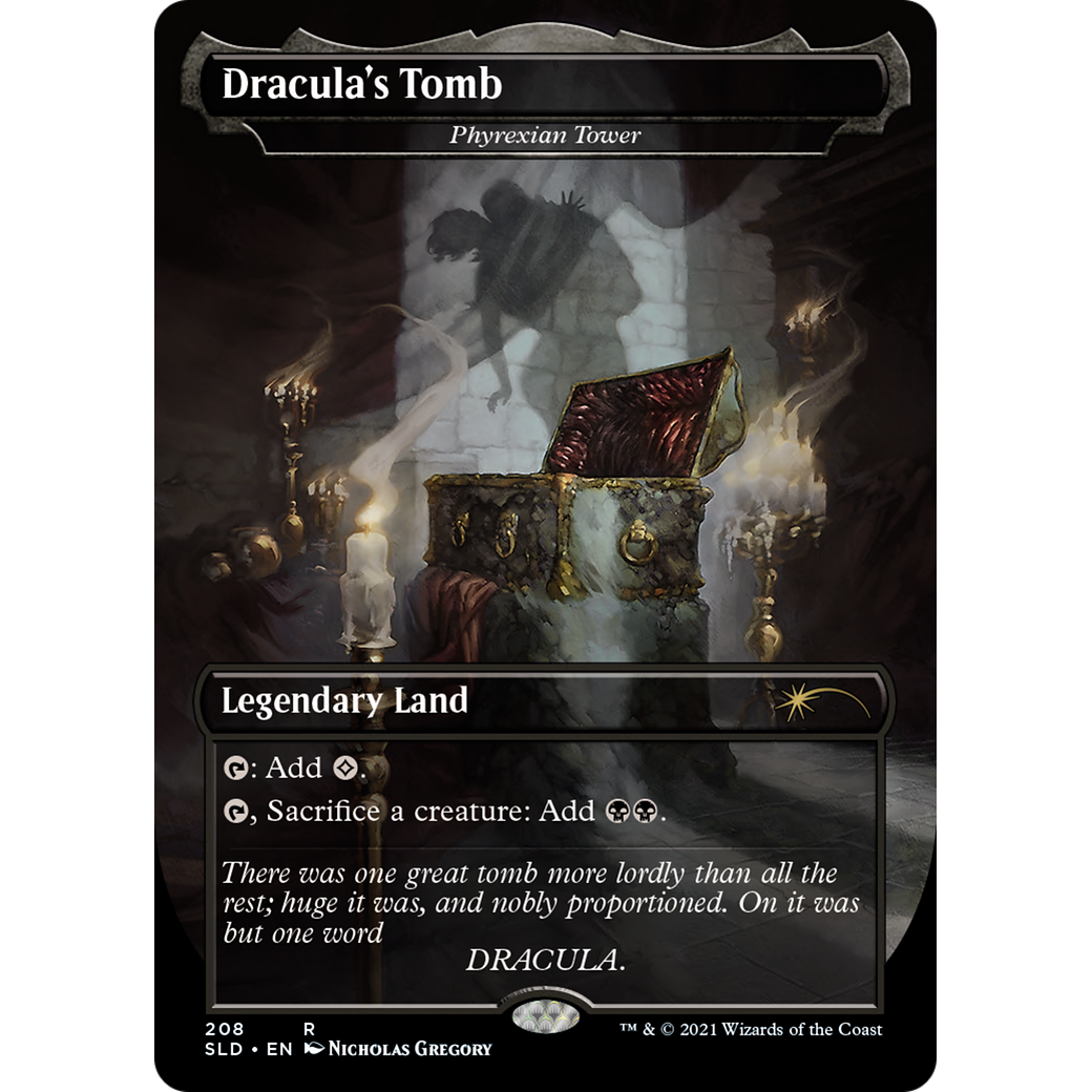 Dracula's Tomb - Phyrexian Tower (SLD-208) - Secret Lair Drop / Dracula's Tomb (Borderless)