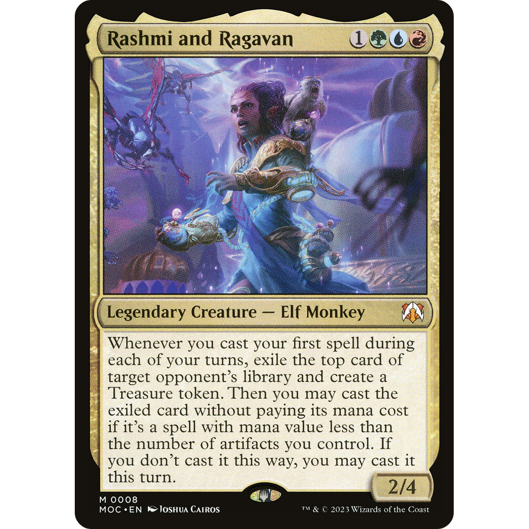 Rashmi and Ragavan (MOC-008) - March of the Machine Commander Foil