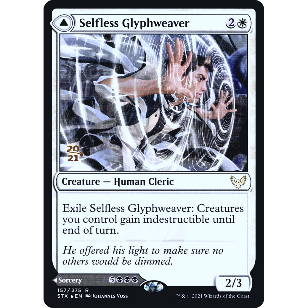 Selfless Glyphweaver (PRE-157) - Strixhaven: School of Mages Promos Foil