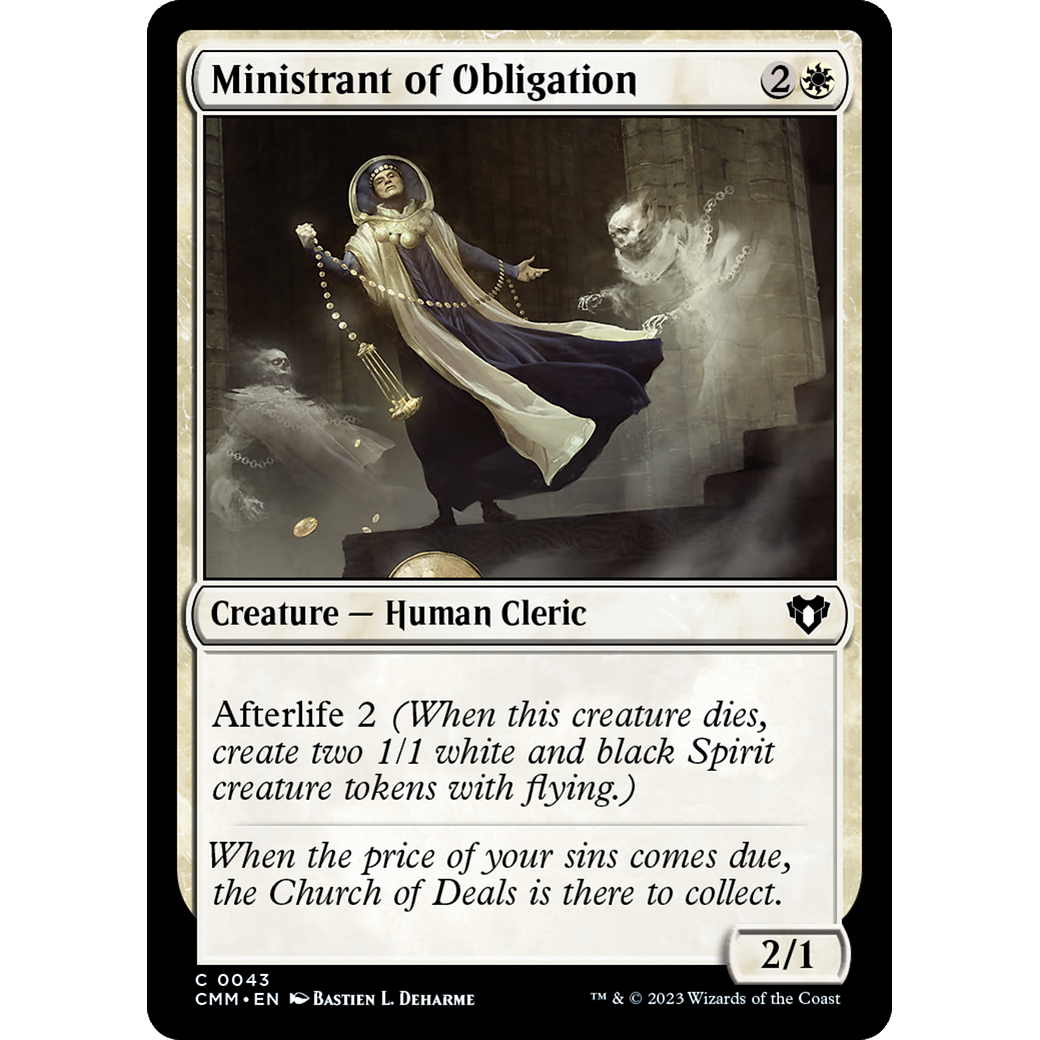 Ministrant of Obligation (CMM-043) - Commander Masters Foil