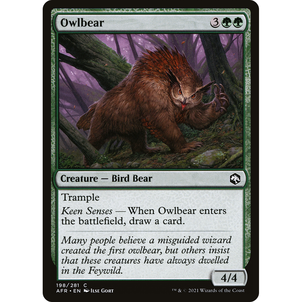 Owlbear (AFR-198) - Adventures in the Forgotten Realms