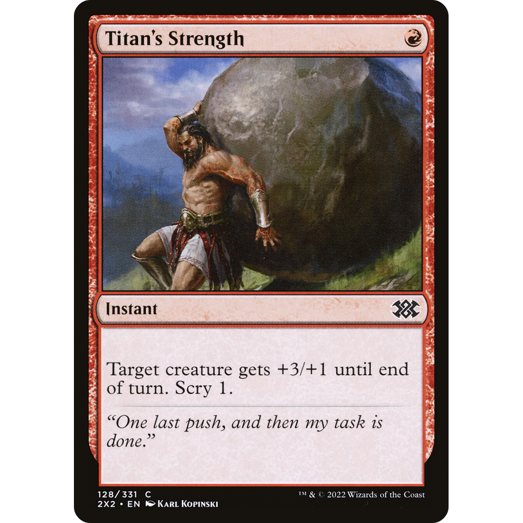 Titan's Strength (2X2-128) - Double Masters 2022