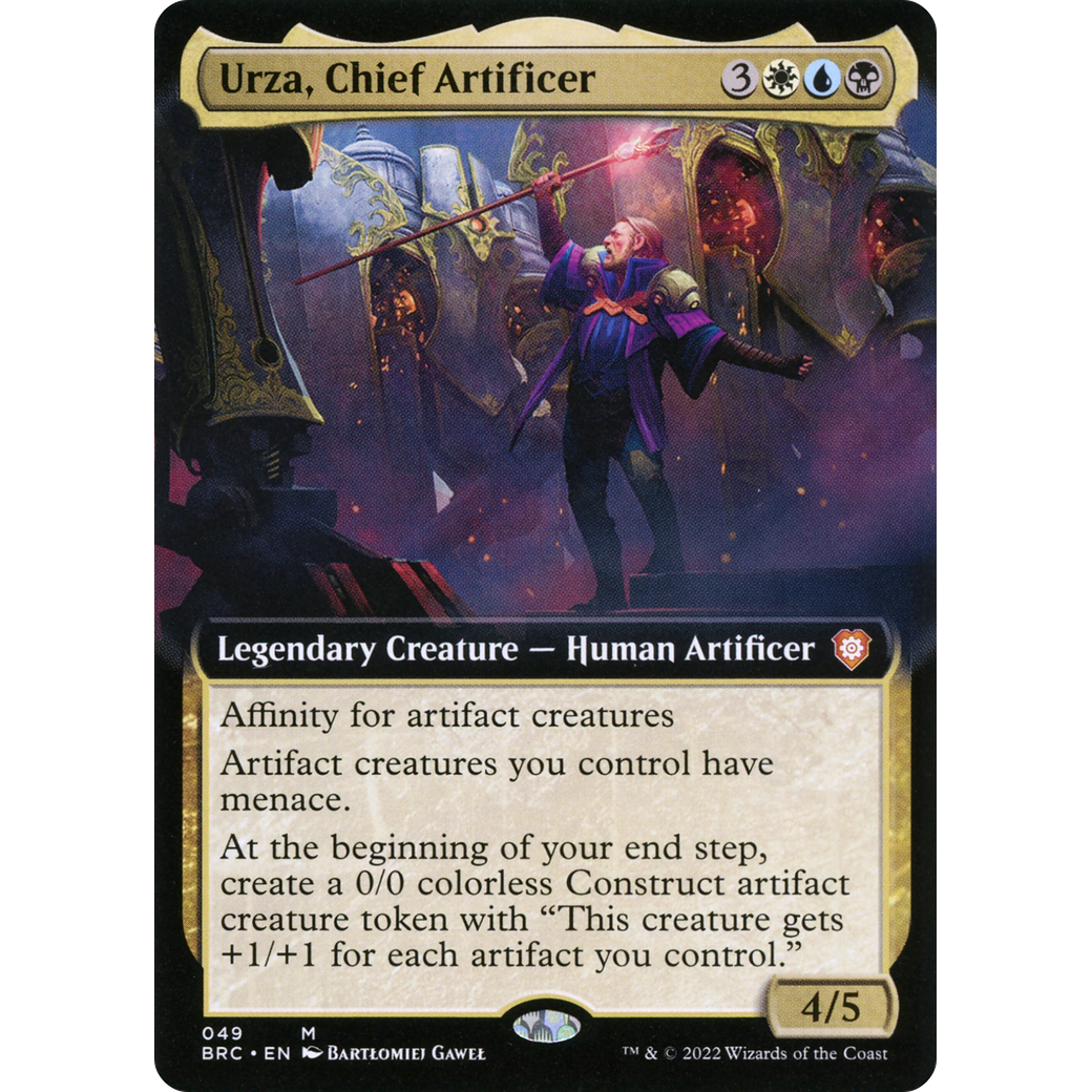 Urza, Chief Artificer (Extended Art) (BRC-049) - The Brothers' War Commander: (Extended Art)
