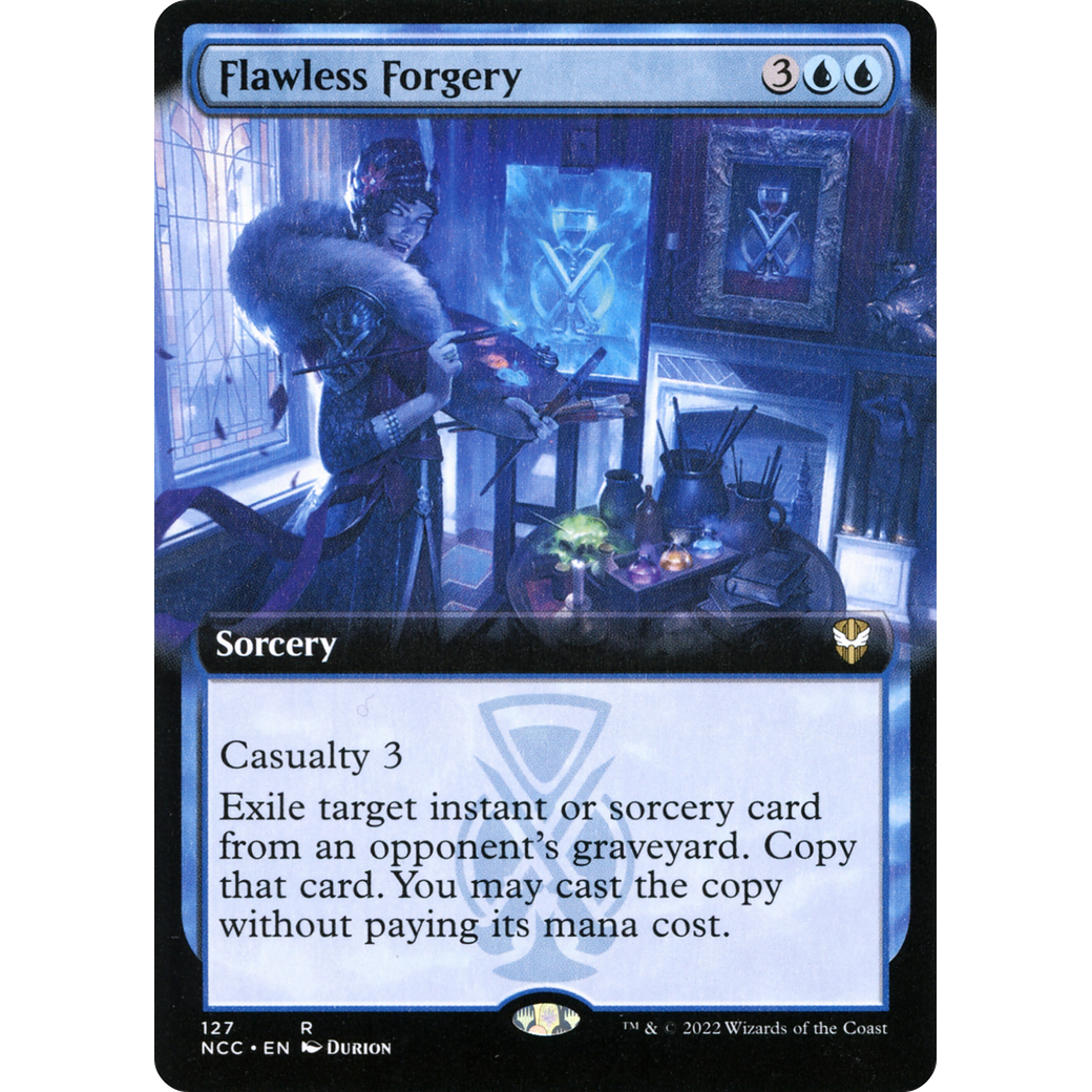 Flawless Forgery (Extended Art) (NCC-127) - New Capenna Commander: (Extended Art)