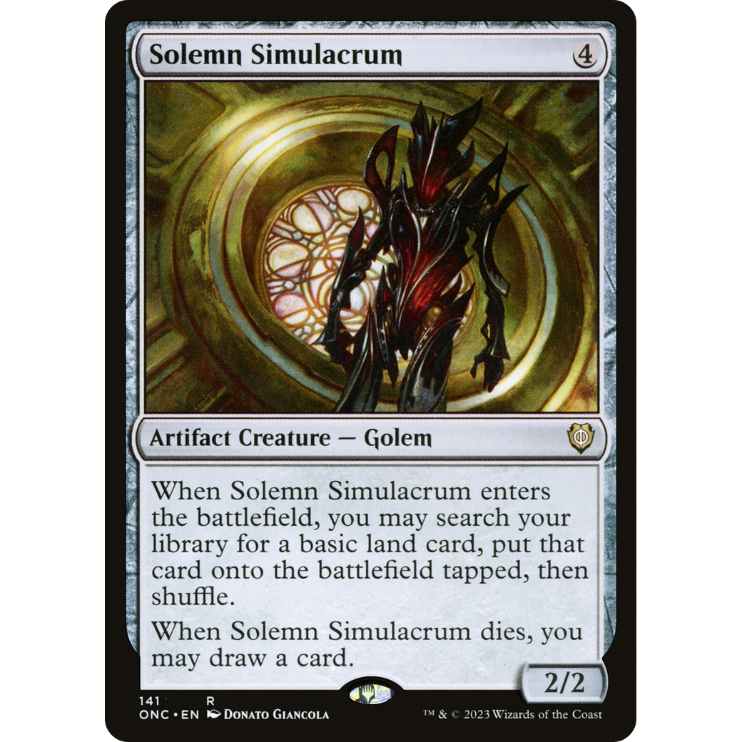 Solemn Simulacrum (ONC-141) - Phyrexia: All Will Be One Commander