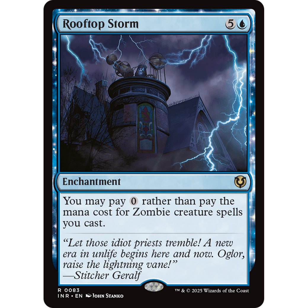 Rooftop Storm (INR-083) - Innistrad Remastered: (enchantment)