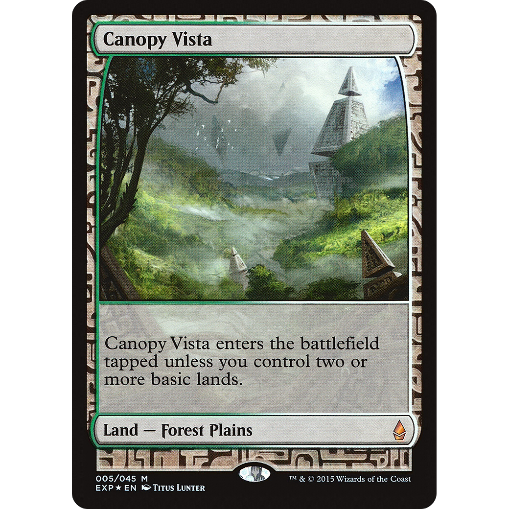 Canopy Vista (EXP-005) - Zendikar Expeditions Foil