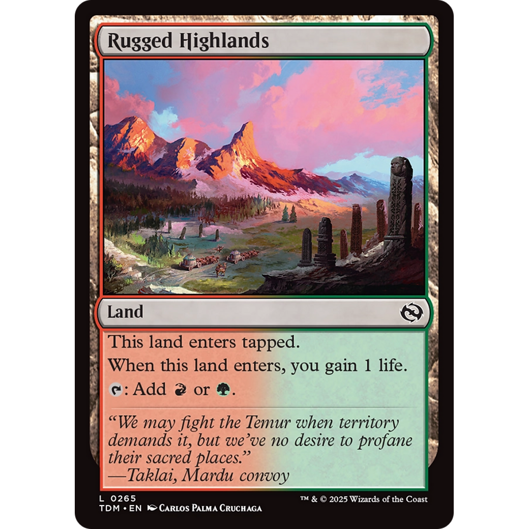 Rugged Highlands (TDM-265) - Tarkir: Dragonstorm
