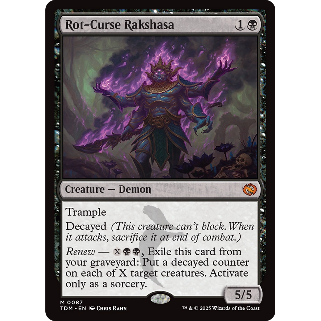 Rot-Curse Rakshasa (TDM-087) - Tarkir: Dragonstorm