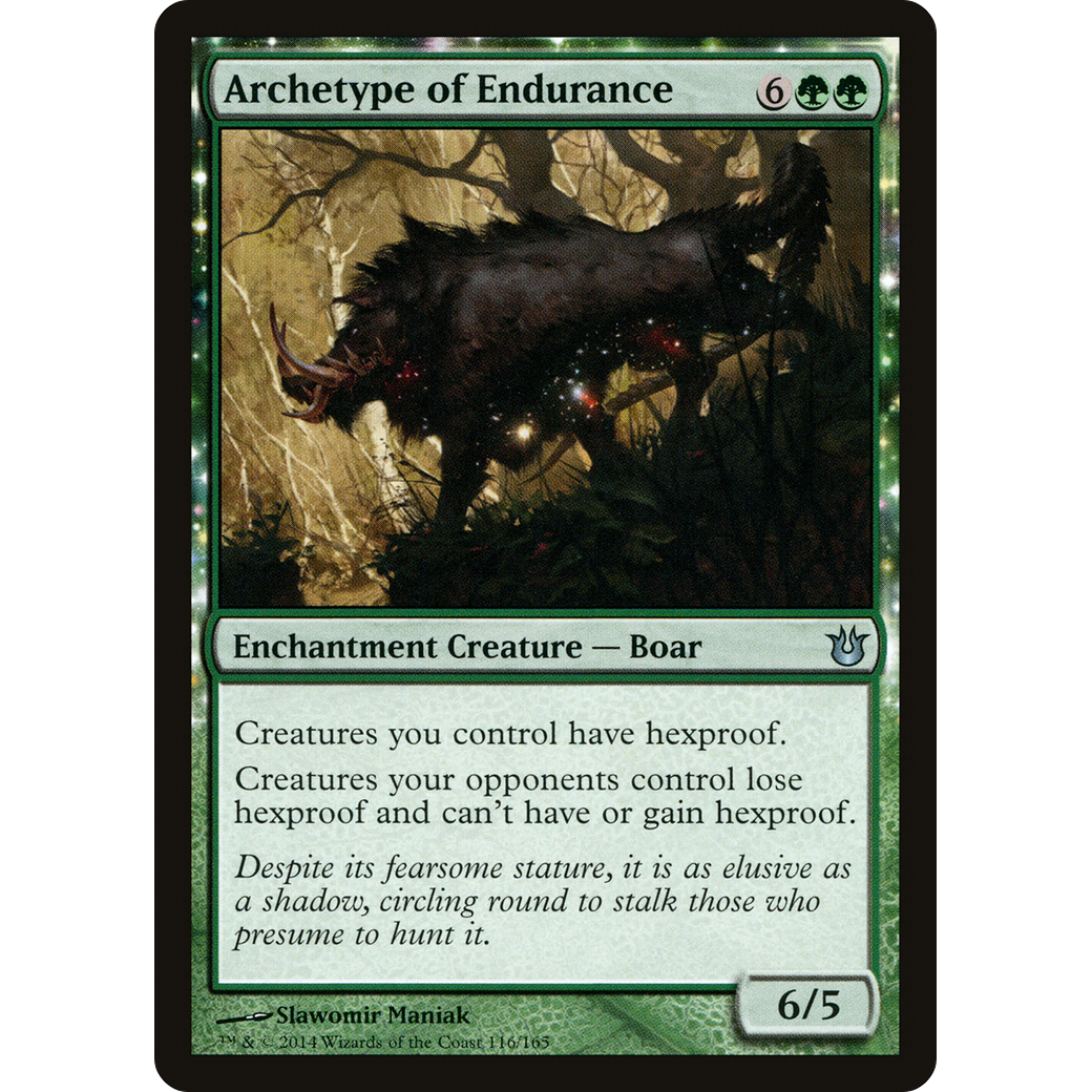 Archetype of Endurance (BNG-116) - Born of the Gods: (enchantment) Foil
