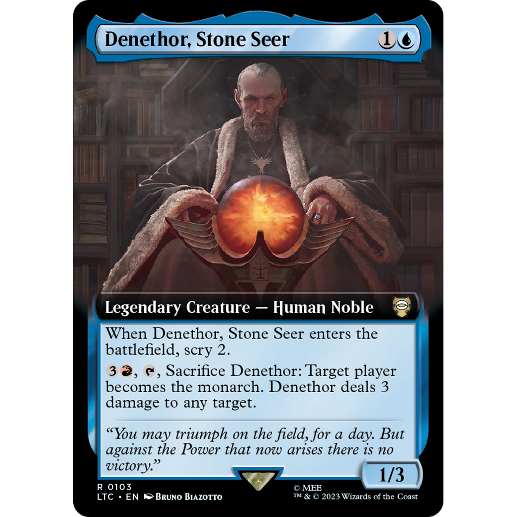 Denethor, Stone Seer (Extended Art) (LTC-103) - Tales of Middle-earth Commander: (Extended Art) Foil