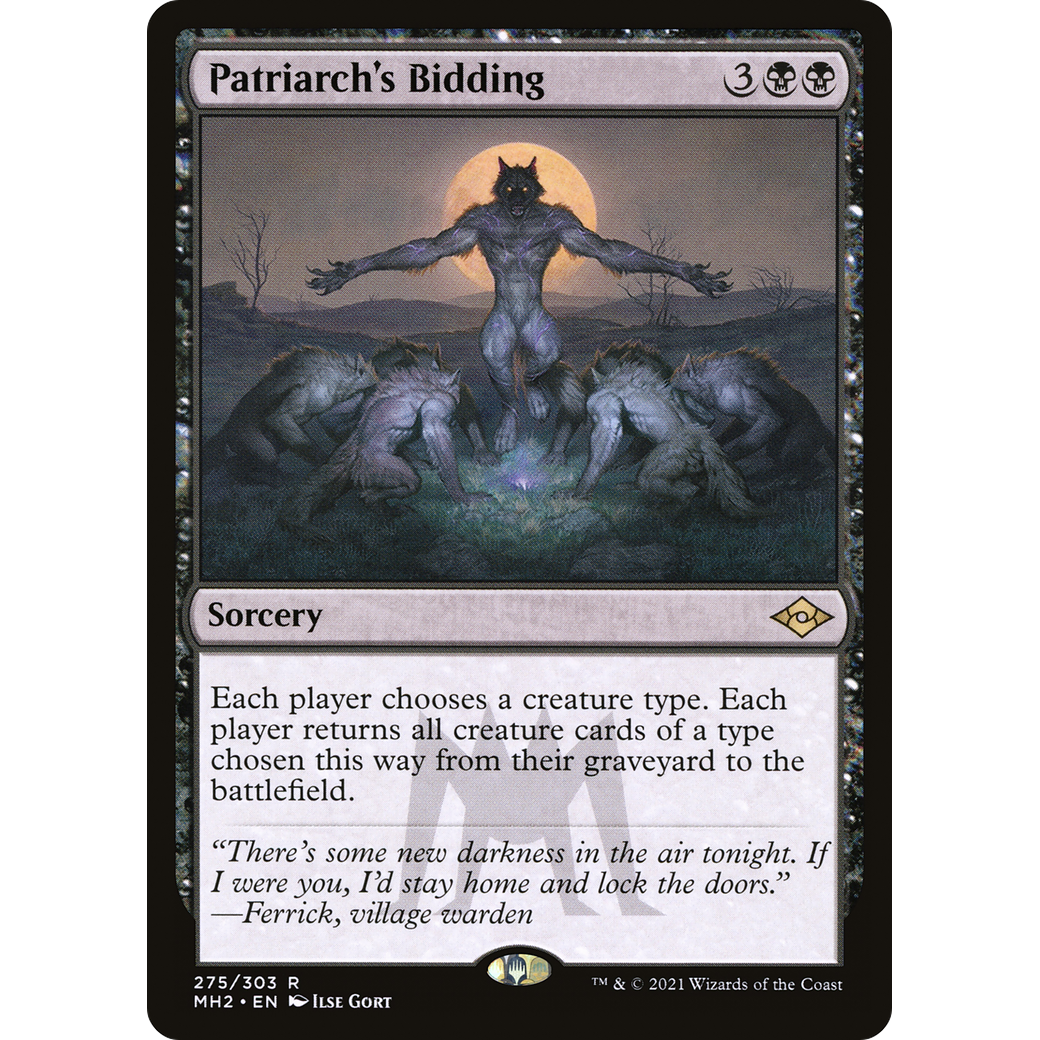 Patriarch's Bidding (MH2-275) - Modern Horizons 2 Etched Foil