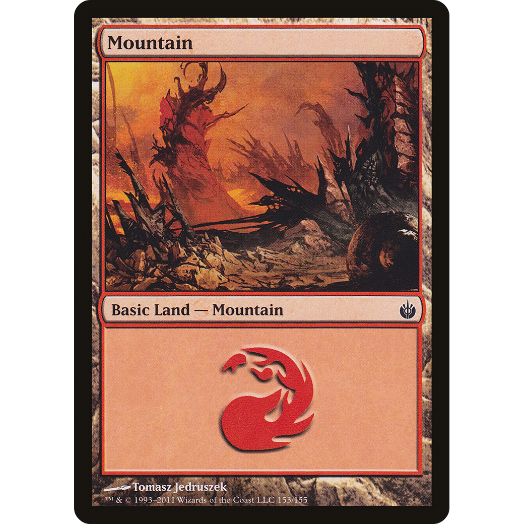 Mountain (153) (MBS-153) - Mirrodin Besieged Foil
