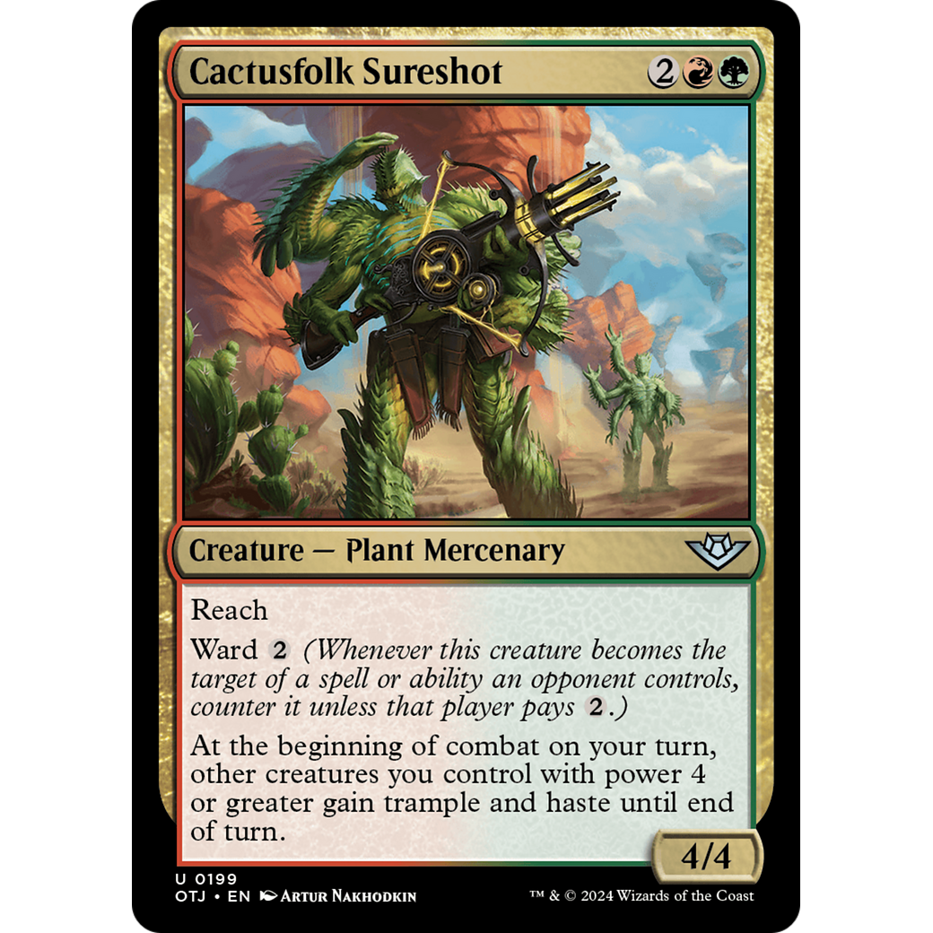 Cactusfolk Sureshot (OTJ-199) - Outlaws of Thunder Junction Foil