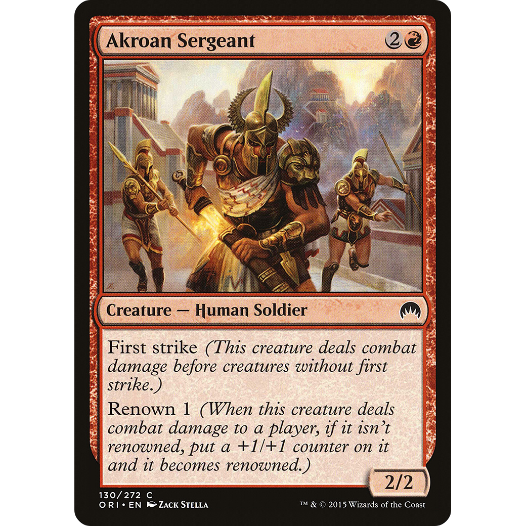 Akroan Sergeant (ORI-130) - Magic Origins