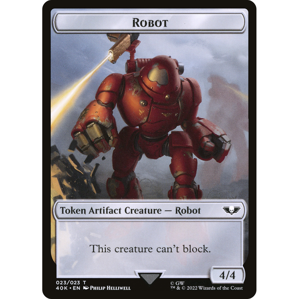 Robot (T40K-023) - Warhammer 40,000 Tokens