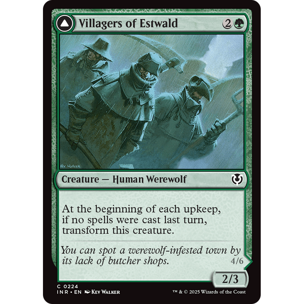 Villagers of Estwald // Howlpack of Estwald (INR-224) - Innistrad Remastered Foil