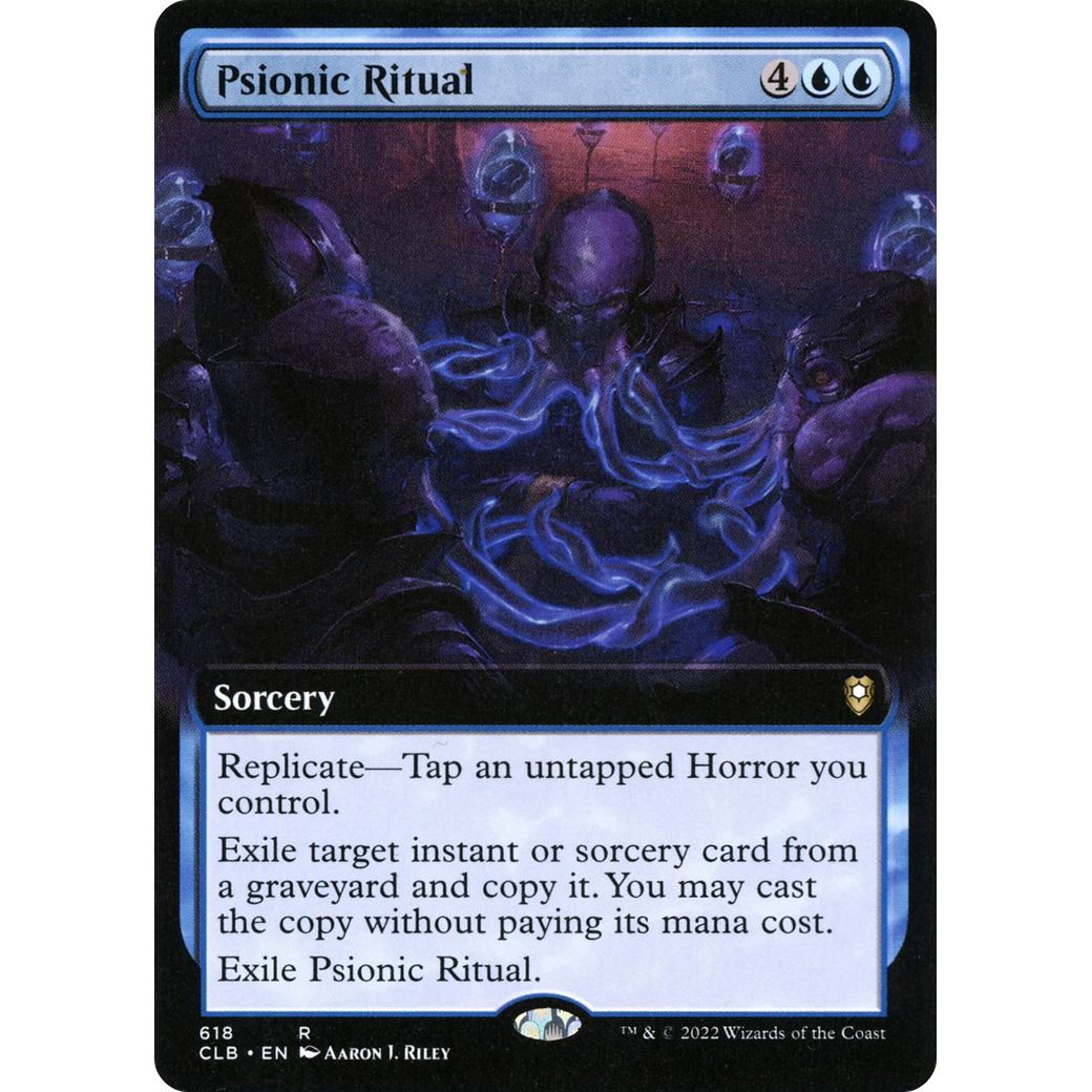 Psionic Ritual (CLB-618) - Commander Legends: Battle for Baldur's Gate: (Extended Art)