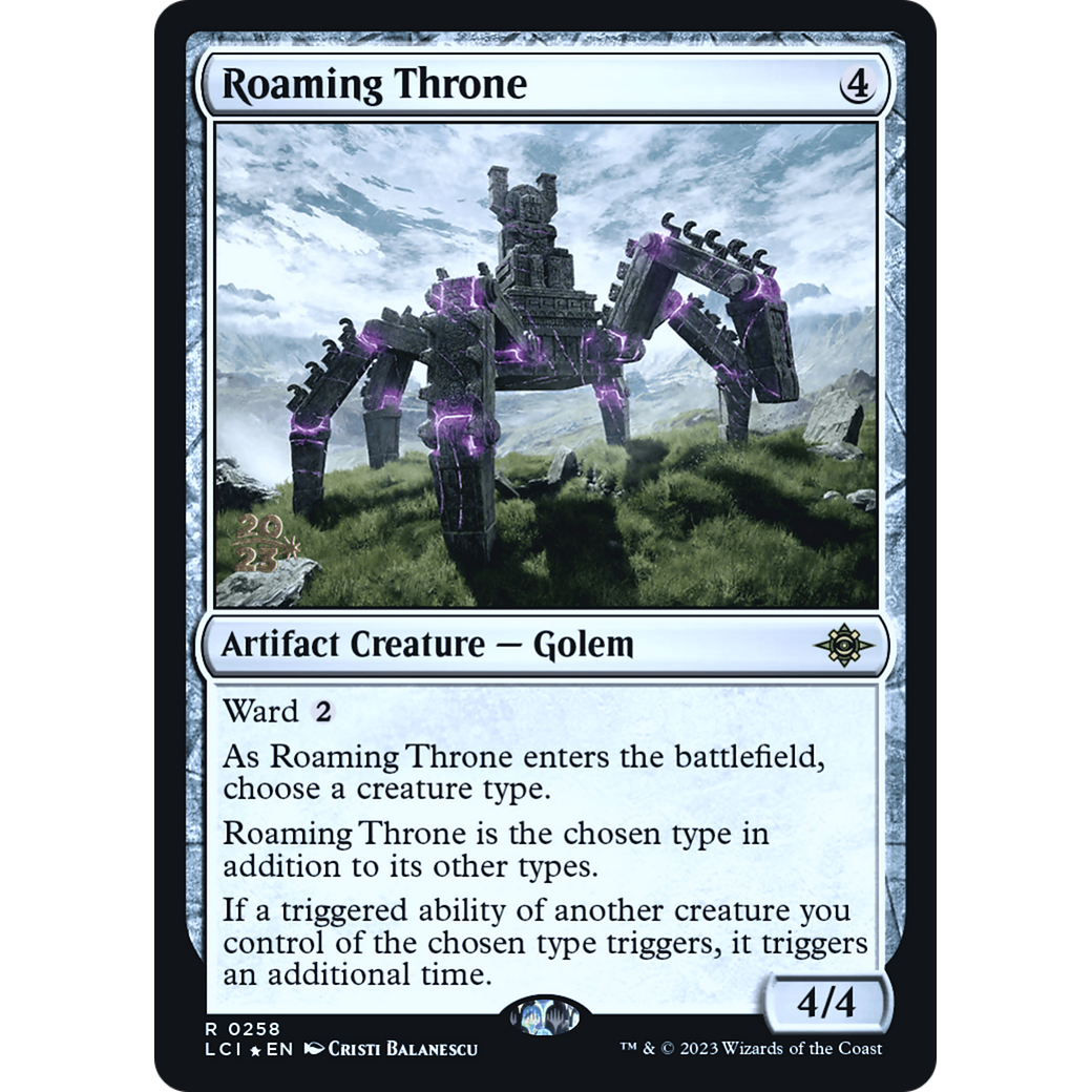 Roaming Throne (PRE-258S) - The Lost Caverns of Ixalan Promos Foil