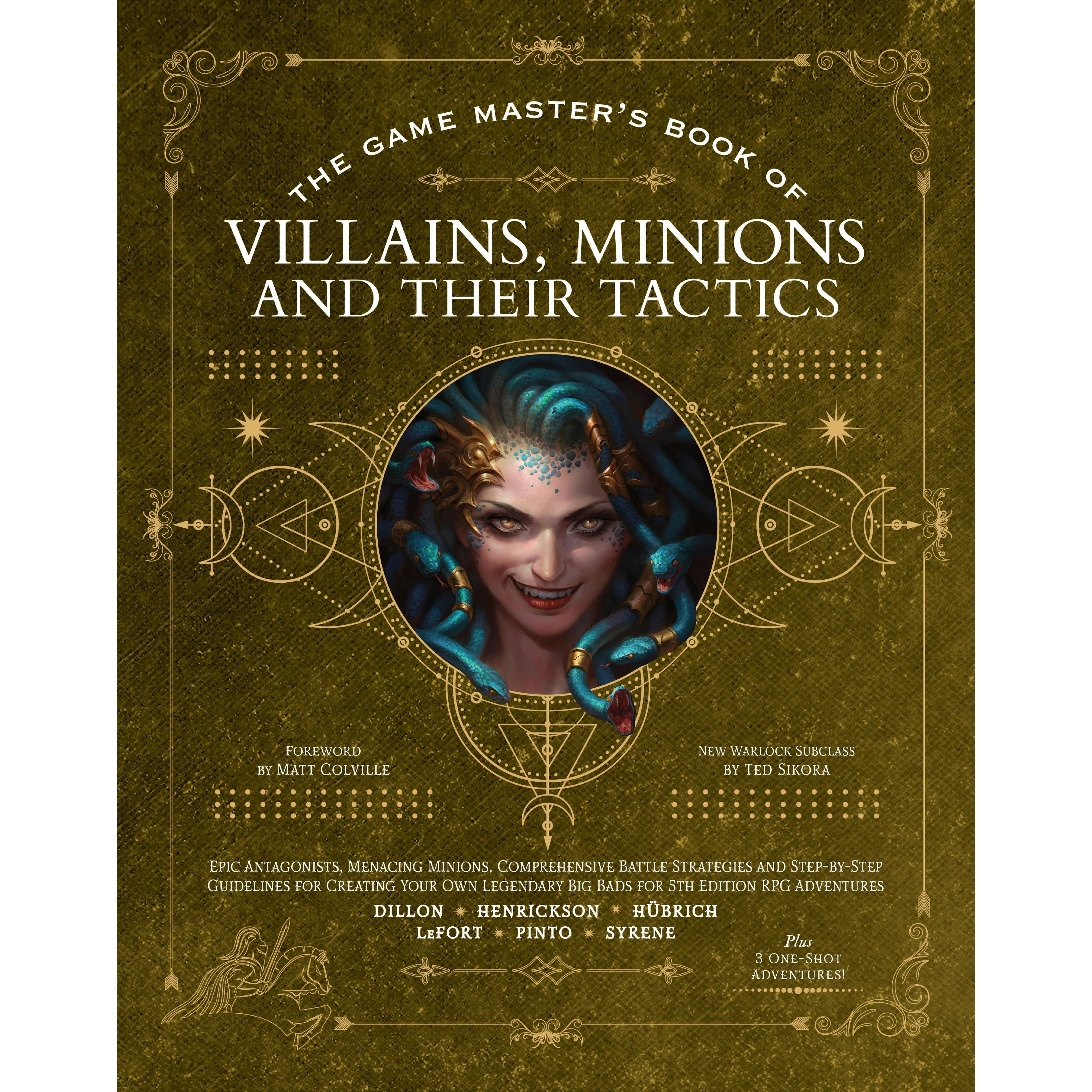 Game Master's Book Of Villains, Minions and Their Tactics For 5th Edition Rpg