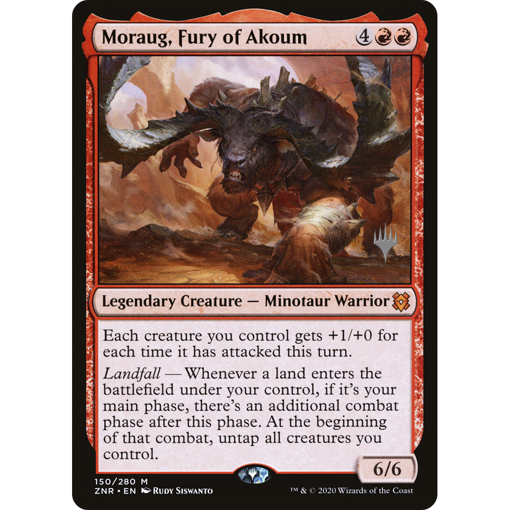 Moraug, Fury of Akoum (PPZNR-150) - Zendikar Rising Promos Foil
