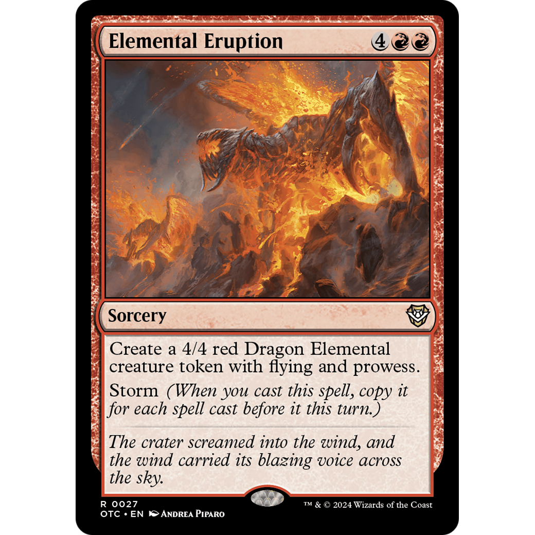 Elemental Eruption (OTC-027) - Outlaws of Thunder Junction Commander
