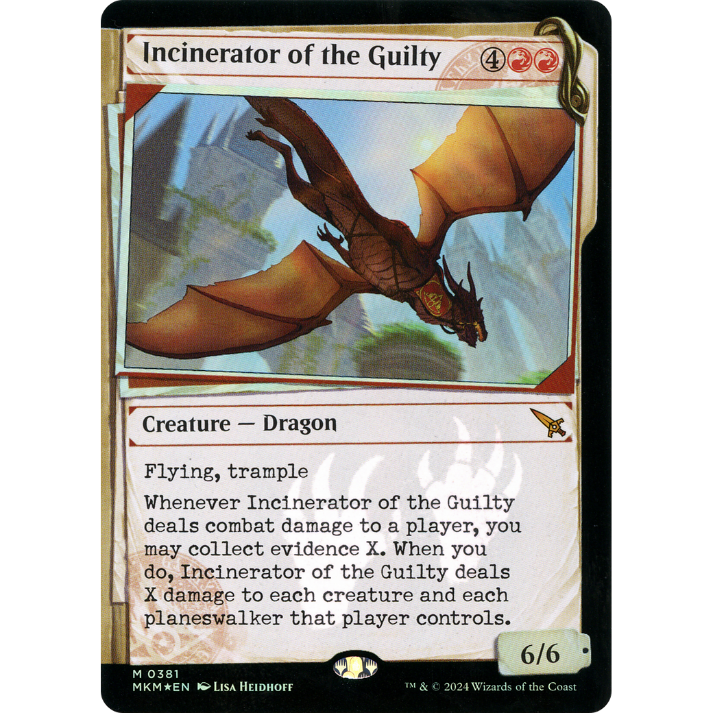 Incinerator of the Guilty (MKM-381) - Murders at Karlov Manor: (Showcase) Foil