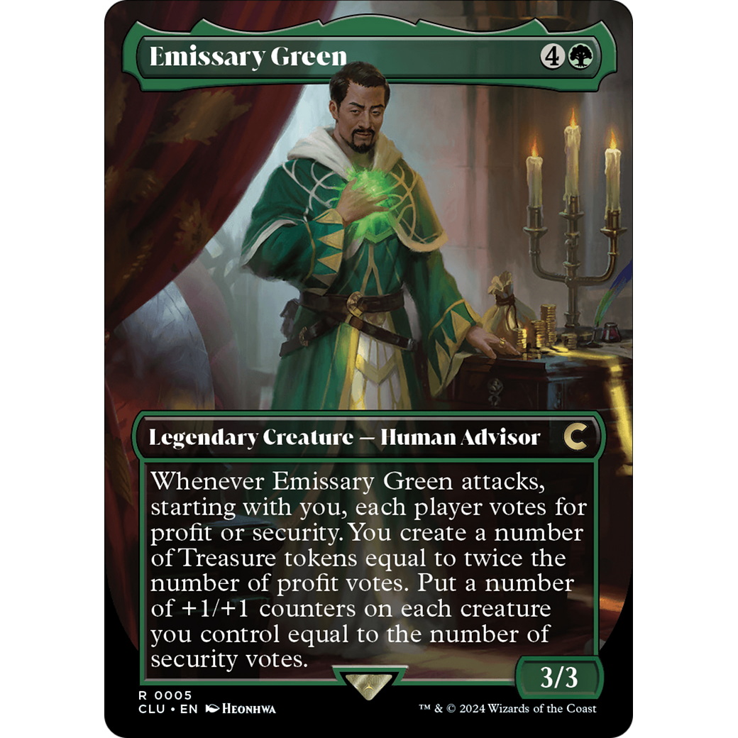 Emissary Green (Borderless) (CLU-005) - Ravnica: Clue Edition (Borderless)