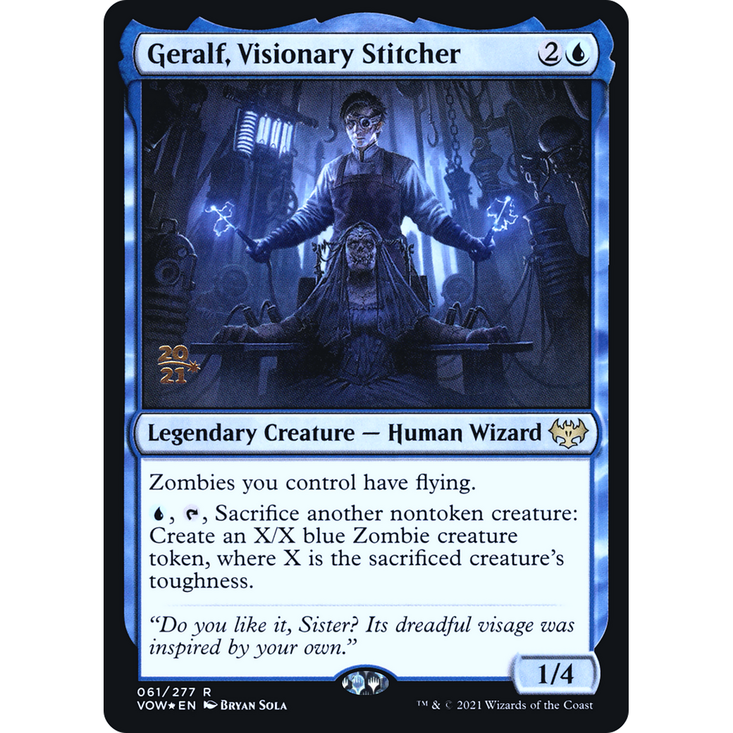 Geralf, Visionary Stitcher (PRE-061) - Innistrad: Crimson Vow Promos Foil