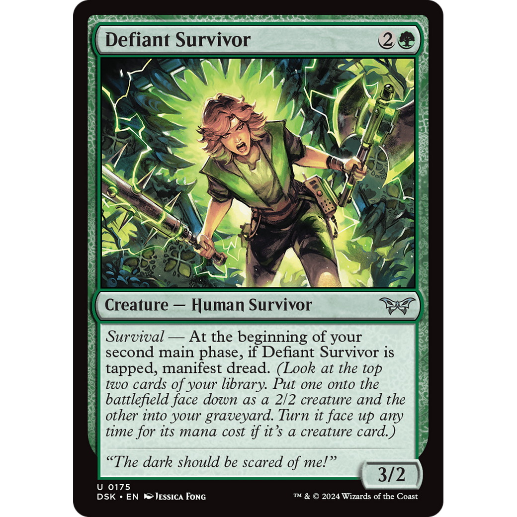 Defiant Survivor (DSK-175) - Duskmourn: House of Horror Foil