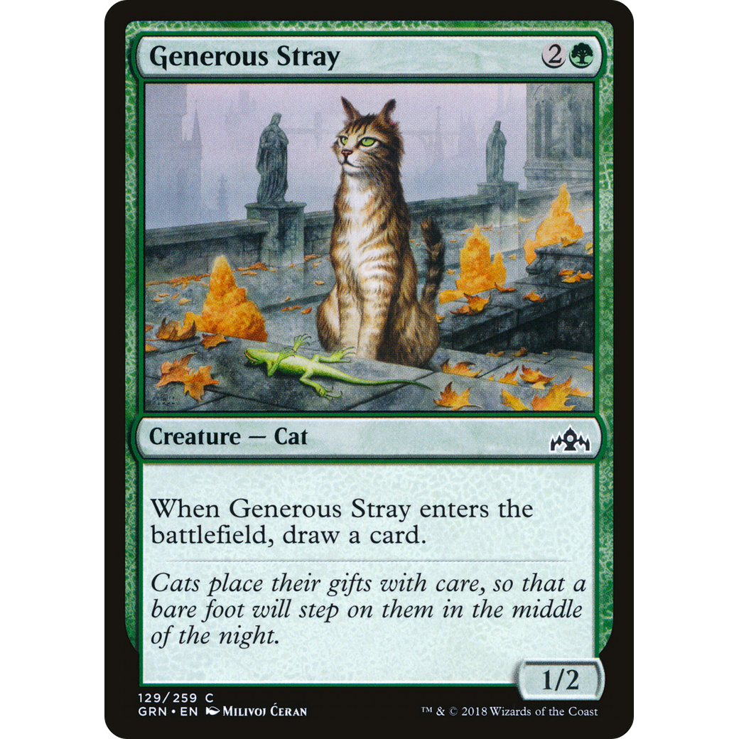 Generous Stray (GRN-129) - Guilds of Ravnica Foil