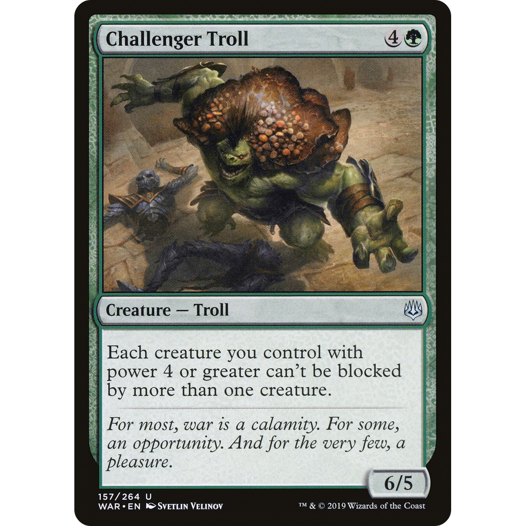 Challenger Troll (WAR-157) - War of the Spark Foil