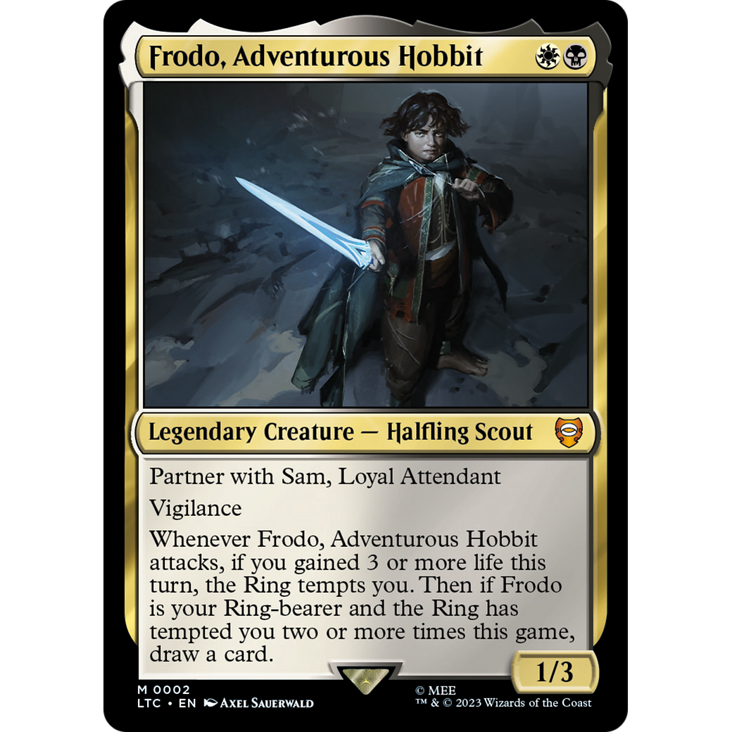 Frodo, Adventurous Hobbit (LTC-002) - Tales of Middle-earth Commander Foil