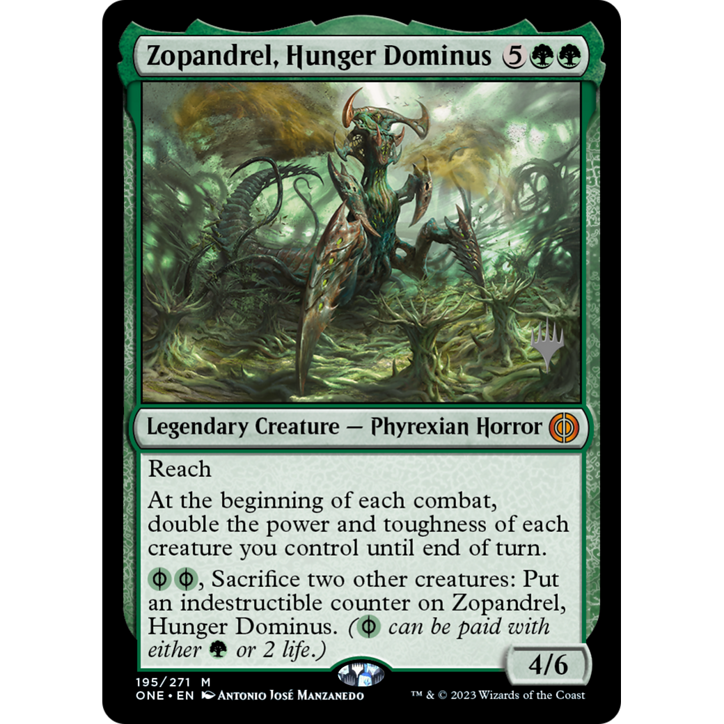 Zopandrel, Hunger Dominus (PPONE-195P) - Phyrexia: All Will Be One Promos