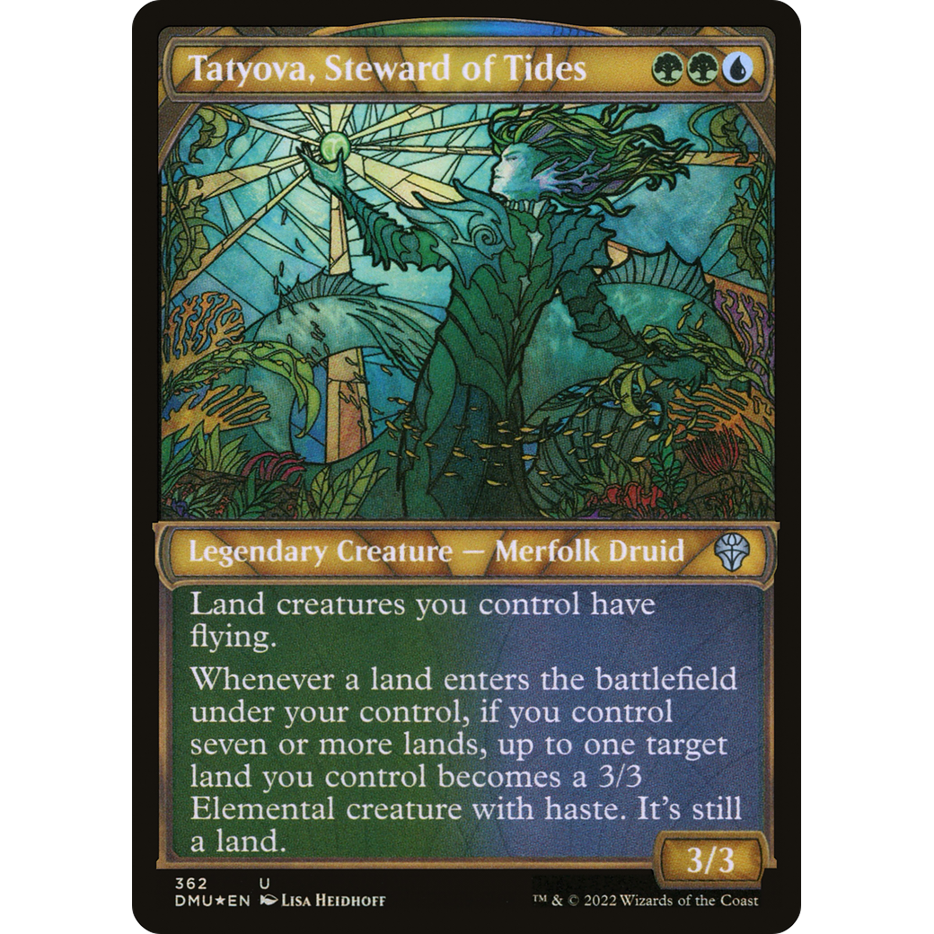 Tatyova, Steward of Tides (Textured Foil) (DMU-362) - Dominaria United: (Showcase) Foil