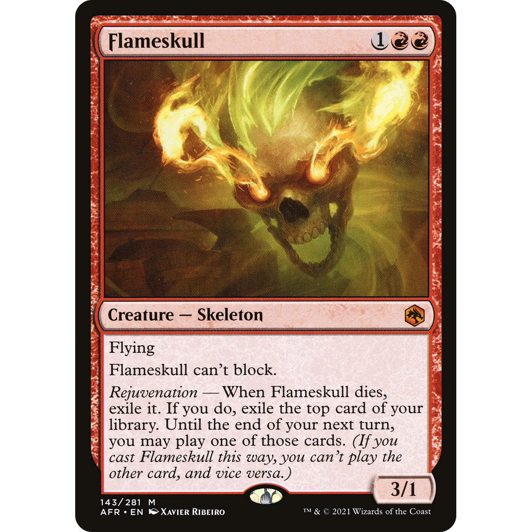 Flameskull (AFR-143) - Adventures in the Forgotten Realms Foil