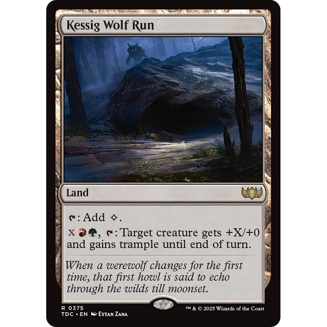 Kessig Wolf Run (TDC-375) - Commander: Tarkir: Dragonstorm