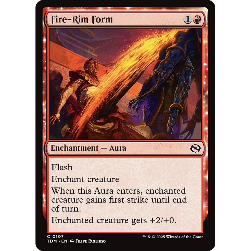 Fire-Rim Form (TDM-107) - Tarkir: Dragonstorm: (enchantment) Foil