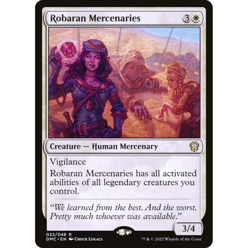 Robaran Mercenaries (DMC-022) - Dominaria United Commander Foil