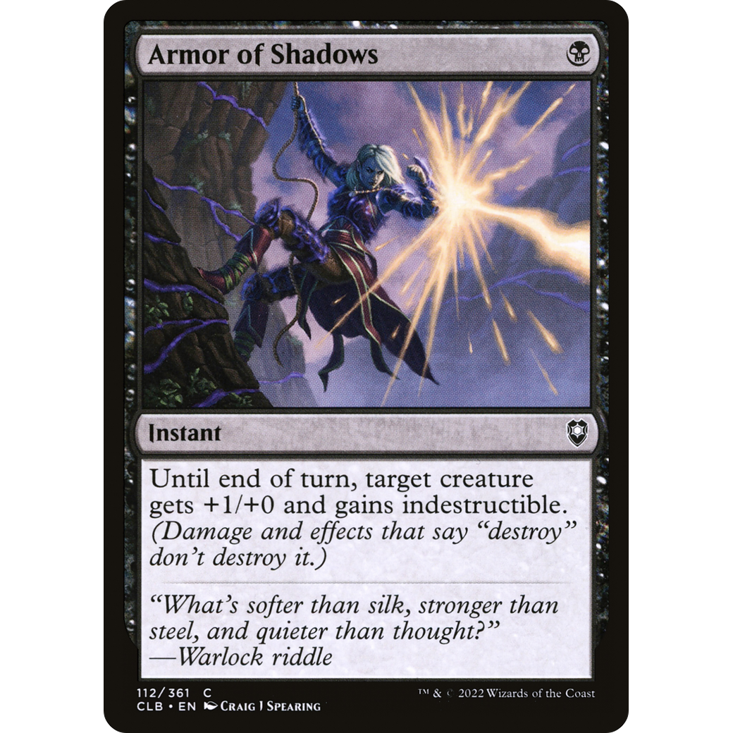 Armor of Shadows (CLB-112) - Commander Legends: Battle for Baldur's Gate