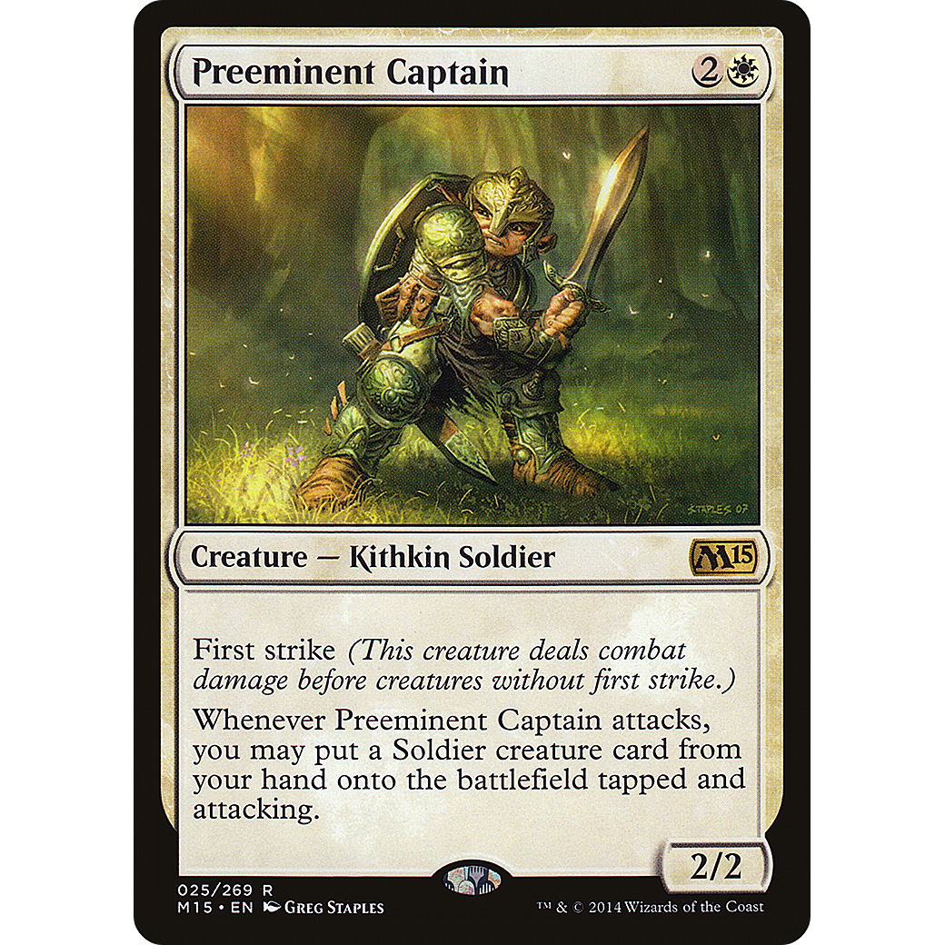 Preeminent Captain (M15-025) - Magic 2015 Foil