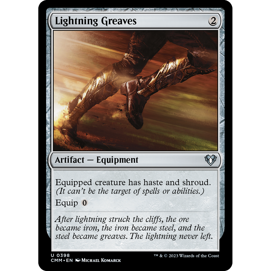 Lightning Greaves (CMM-398) - Commander Masters